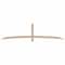 Ekena Millwork Bellingham Smooth Timber Gable Bracket, Douglas Fir, 108"W x 27"H x 3 1/2"D x 3 1/2"F, 6/12 Pitch GBW108X27X0404BEL00SDF - alternate 1